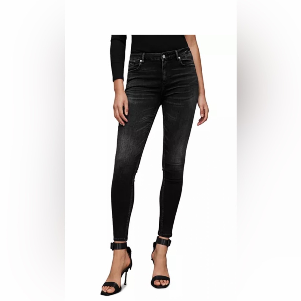 AllSaints Miller Sizeme Jeans in Washed Black- NWT
